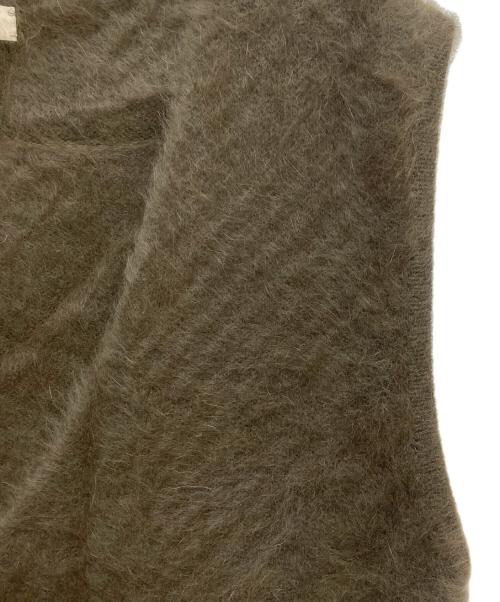 DES PRES（デ プレ）DES PRES (デ プレ) フォックスカシミヤ Vネックベスト オリーブ サイズ:Fの古着・服飾アイテム
