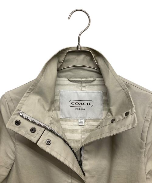 COACH（コーチ）COACH (コーチ) スタンドカラーコート ベージュ サイズ:XSの古着・服飾アイテム