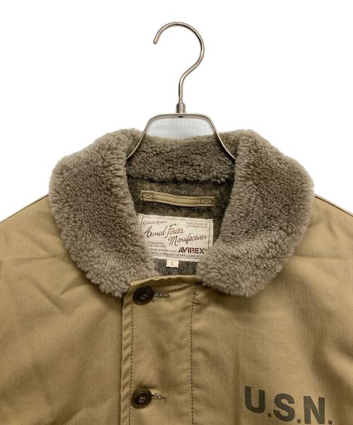 AVIREX（アヴィレックス）AVIREX (アヴィレックス) N-1デッキジャケット ブラウン サイズ:Lの古着・服飾アイテム