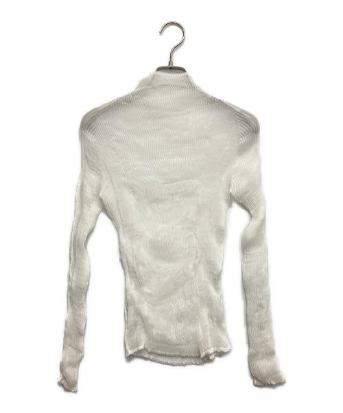 ISSEY MIYAKE（イッセイミヤケ）ISSEY MIYAKE (イッセイミヤケ) シフォンツイストカットソー ホワイト サイズ:2の古着・服飾アイテム