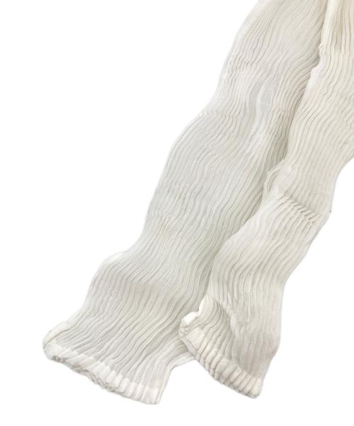 ISSEY MIYAKE（イッセイミヤケ）ISSEY MIYAKE (イッセイミヤケ) シフォンツイストカットソー ホワイト サイズ:2の古着・服飾アイテム