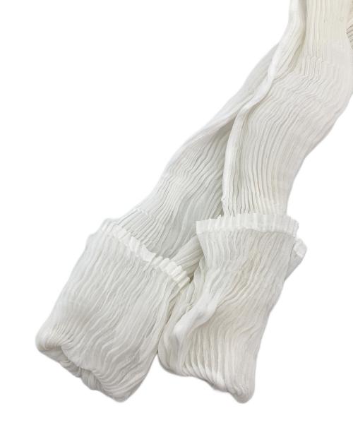 ISSEY MIYAKE（イッセイミヤケ）ISSEY MIYAKE (イッセイミヤケ) シフォンツイストカットソー ホワイト サイズ:2の古着・服飾アイテム