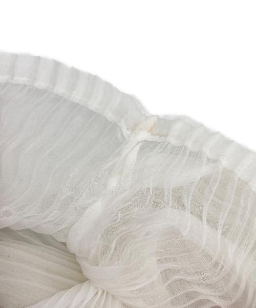 ISSEY MIYAKE（イッセイミヤケ）ISSEY MIYAKE (イッセイミヤケ) シフォンツイストカットソー ホワイト サイズ:2の古着・服飾アイテム