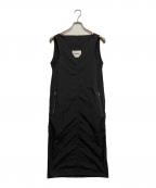 JIL SANDER+ジルサンダープラス）の古着「ナイロンノースリーブワンピース」｜ブラック