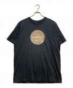 COACHコーチ）の古着「シグネチャープリントTシャツ」｜ブラック
