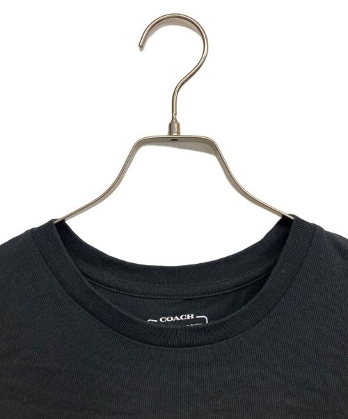 COACH（コーチ）COACH (コーチ) シグネチャープリントTシャツ ブラック サイズ:XLの古着・服飾アイテム