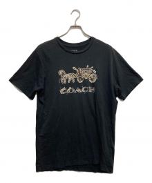 COACH（コーチ）の古着「プリントTシャツ」｜ブラック
