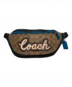 COACHコーチ）の古着「シグネチャー ウエストポーチ」｜ブラウン