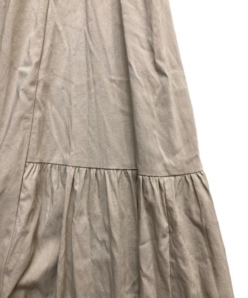 COCODEAL（ココディール）COCODEAL (ココディール) フリルスリーブティアードワンピース ベージュ サイズ:2の古着・服飾アイテム