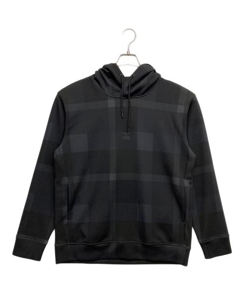 BLACK LABEL CRESTBRIDGE（ブラックレーベル クレストブリッジ）BLACK LABEL CRESTBRIDGE (ブラックレーベル クレストブリッジ) クレストブリッジシャドーチェック柄パーカ ブラック サイズ:Lの古着・服飾アイテム