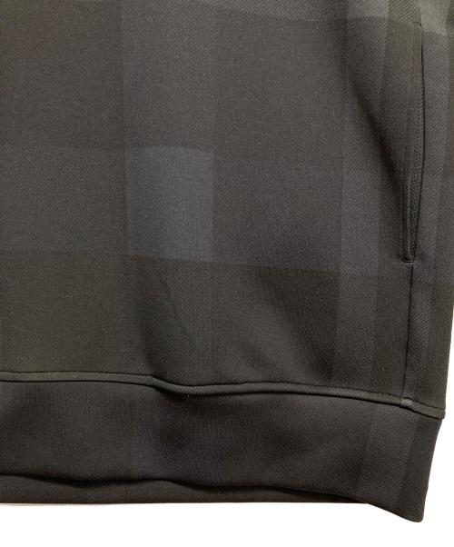 BLACK LABEL CRESTBRIDGE（ブラックレーベル クレストブリッジ）BLACK LABEL CRESTBRIDGE (ブラックレーベル クレストブリッジ) クレストブリッジシャドーチェック柄パーカ ブラック サイズ:Lの古着・服飾アイテム