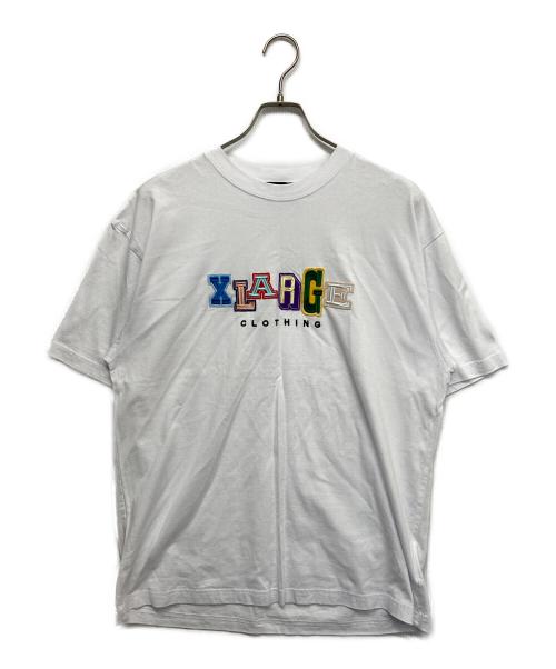 X-LARGE（エクストララージ）X-LARGE (エクストララージ) MULTI COLOR COLLEGE LOGO S/S TEE ホワイト サイズ:Lの古着・服飾アイテム