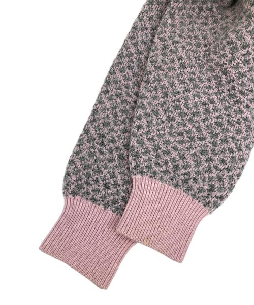 Christian Dior MONSIEUR（クリスチャンディオールムッシュ）Christian Dior MONSIEUR (クリスチャンディオールムッシュ) ニットポロシャツ ピンク サイズ:Lの古着・服飾アイテム
