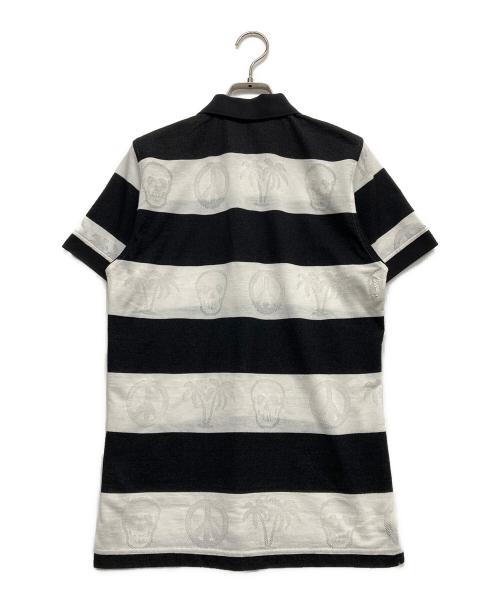 MARK&LONA（マークアンドロナ）MARK&LONA (マークアンドロナ) ゴルフウェア(トップス) ホワイト×ブラック サイズ:Mの古着・服飾アイテム