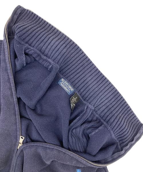 POLO JEANS COMPANY（ポロジーンズカンパニー）POLO JEANS COMPANY (ポロジーンズカンパニー) ジップアップニット ネイビー サイズ:XLの古着・服飾アイテム