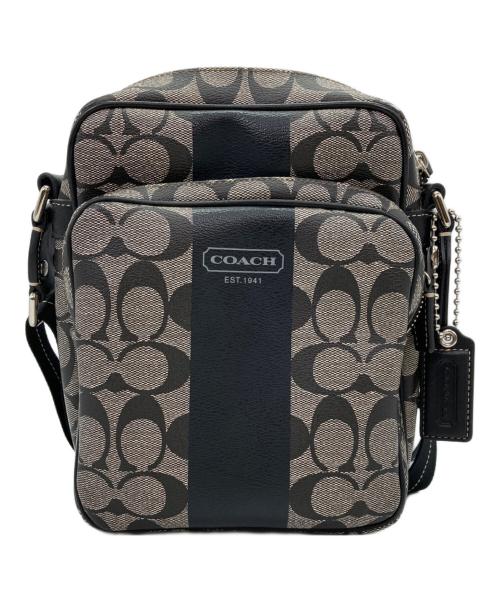 COACH（コーチ）COACH (コーチ) シグネチャーショルダーバッグ ブラックの古着・服飾アイテム