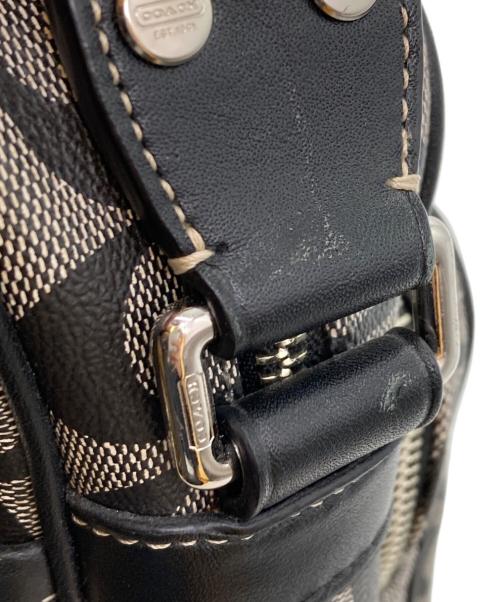 COACH（コーチ）COACH (コーチ) シグネチャーショルダーバッグ ブラックの古着・服飾アイテム