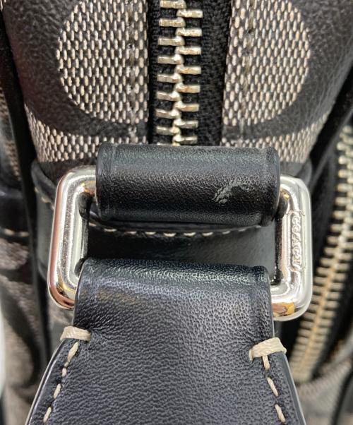 COACH（コーチ）COACH (コーチ) シグネチャーショルダーバッグ ブラックの古着・服飾アイテム