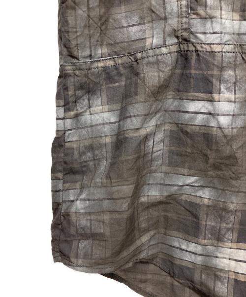 DSQUARED2（ディースクエアード）DSQUARED2 (ディースクエアード) Dirty Check Dropped Shoulder Shirt ブラック サイズ:48の古着・服飾アイテム