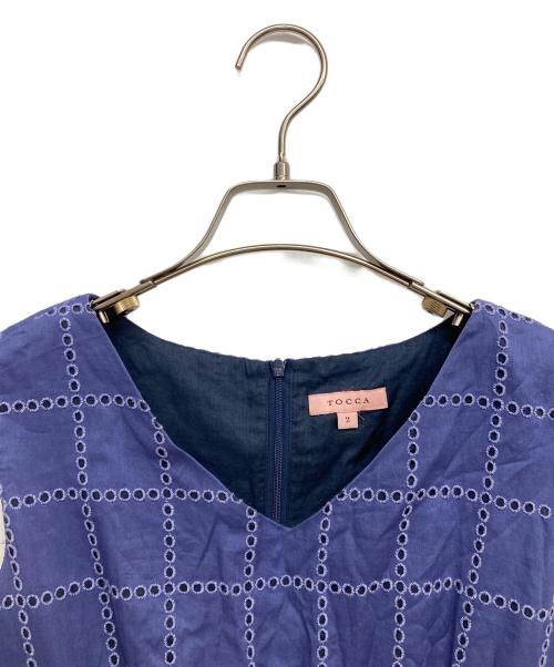 TOCCA（トッカ）TOCCA (トッカ) ノースリーブワンピース パープル サイズ:2の古着・服飾アイテム