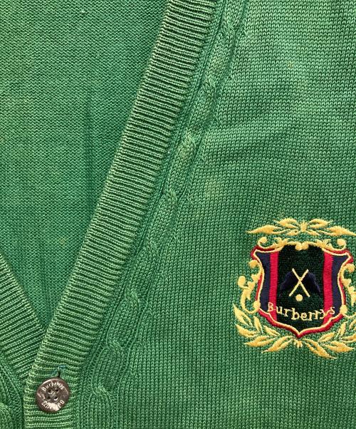 Burberry's（バーバリー）Burberry's (バーバリー) ニットベスト グリーン サイズ:Mの古着・服飾アイテム