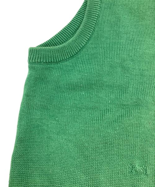 Burberry's（バーバリー）Burberry's (バーバリー) ニットベスト グリーン サイズ:Mの古着・服飾アイテム