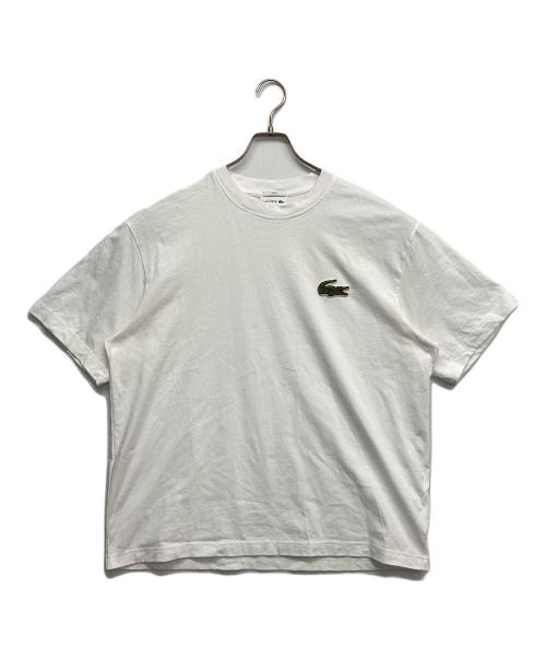 LACOSTE（ラコステ）LACOSTE (ラコステ) ワンポイントロゴTシャツ ホワイト サイズ:Lの古着・服飾アイテム