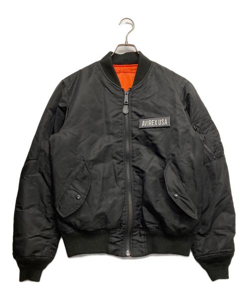 AVIREX（アヴィレックス）AVIREX (アヴィレックス) MA-1ジャケット ブラック サイズ:Lの古着・服飾アイテム