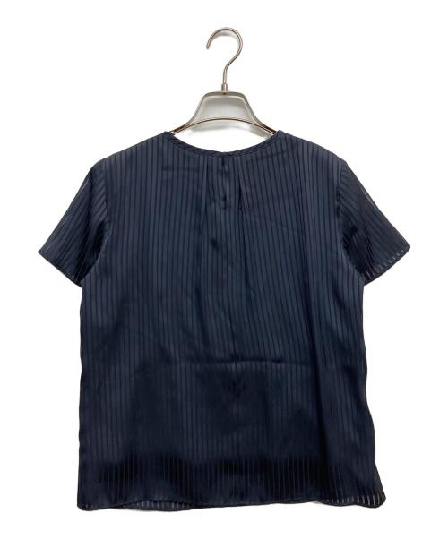 INDIVI（インディヴィ）INDIVI (インディヴィ) ストライプS/Sブラウス ネイビー サイズ:5の古着・服飾アイテム