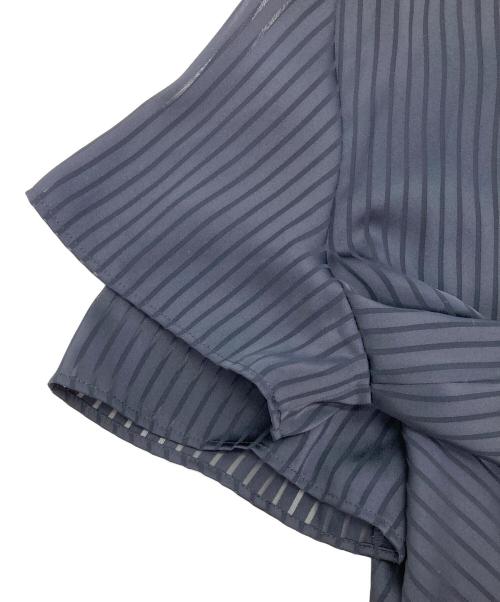 INDIVI（インディヴィ）INDIVI (インディヴィ) ストライプS/Sブラウス ネイビー サイズ:5の古着・服飾アイテム