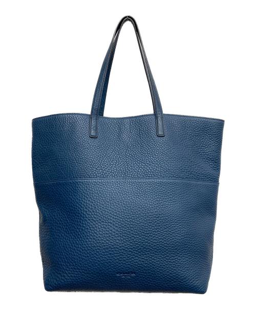 COACH（コーチ）COACH (コーチ) ターンロックレザートート ブルーの古着・服飾アイテム