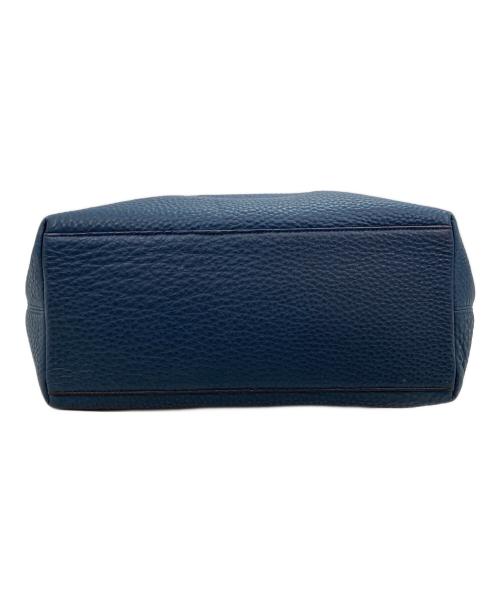 COACH（コーチ）COACH (コーチ) ターンロックレザートート ブルーの古着・服飾アイテム