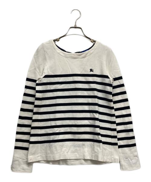 BURBERRY BLUE LABEL（バーバリー ブルー レーベル）BURBERRY BLUE LABEL (バーバリー ブルー レーベル) 長袖カットソー ホワイト サイズ:38の古着・服飾アイテム