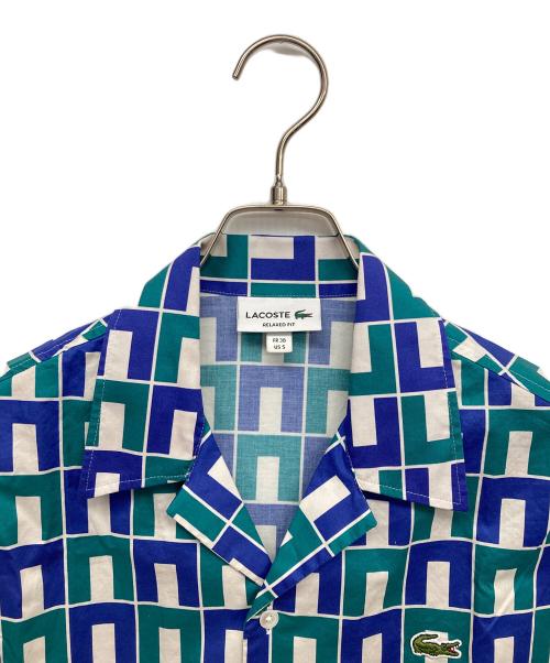 LACOSTE（ラコステ）LACOSTE (ラコステ) オープンカラーシャツ ブルー サイズ:38の古着・服飾アイテム
