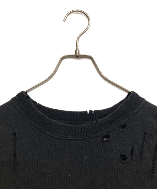 stein（シュタイン）stein (シュタイン) OVERSIZED REBUILD SWEAT LS ブラック サイズ:Mの古着・服飾アイテム