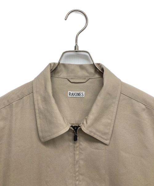 RAKINES（ラキネス）RAKINES (ラキネス) コットンウールジップアップジャケット ベージュ サイズ:2の古着・服飾アイテム