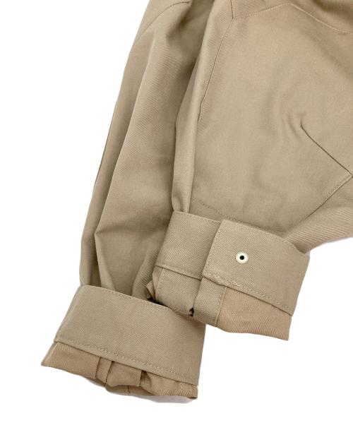 RAKINES（ラキネス）RAKINES (ラキネス) コットンウールジップアップジャケット ベージュ サイズ:2の古着・服飾アイテム