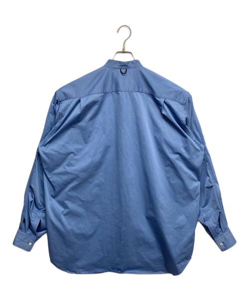 DAIWA PIER393（ダイワ ピアサーティナイン）DAIWA PIER393 (ダイワ ピアサーティナイン) BAND COLLAR SHIRTS L/S ブルー サイズ:Mの古着・服飾アイテム