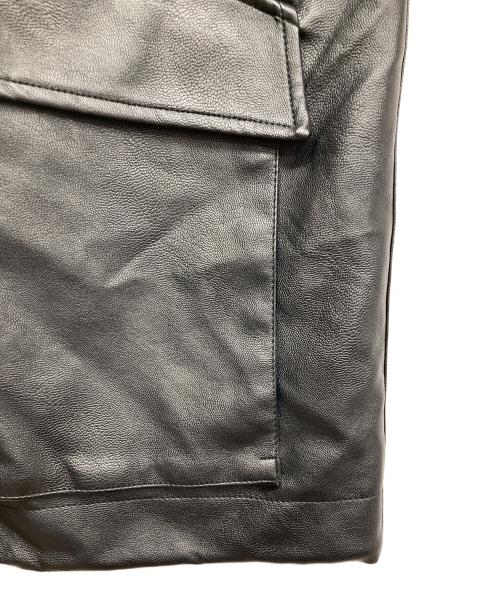 WYM LIDNM（ウィム バイ リドム）WYM LIDNM (ウィム バイ リドム) ARTIFICIAL GRAIN MILITARY BLOUSON ブラック サイズ:Lの古着・服飾アイテム