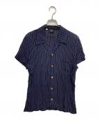 Jean Paul Gaultier hommeジャンポールゴルチェオム）の古着「半袖シャツ」｜ネイビー