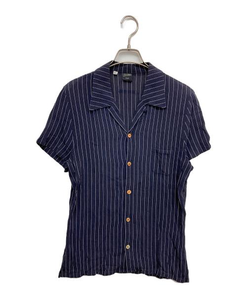 Jean Paul Gaultier homme（ジャンポールゴルチェオム）Jean Paul Gaultier homme (ジャンポールゴルチェオム) 半袖シャツ ネイビー サイズ:16 1/2の古着・服飾アイテム