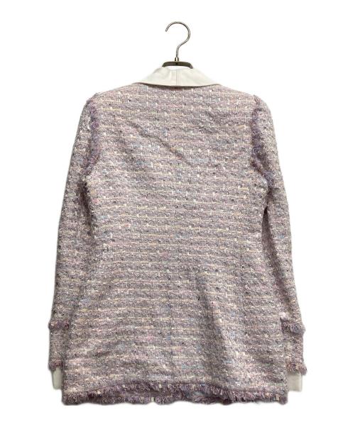ALESSANDRA RICH（アレッサンドラ リッチ）ALESSANDRA RICH (アレッサンドラ リッチ) ツイードジャケット ピンク サイズ:38の古着・服飾アイテム