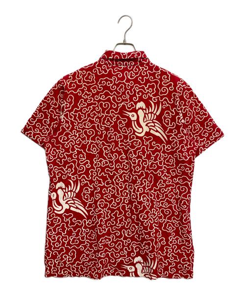 POLO SPORT（ポロスポーツ）POLO SPORT (ポロスポーツ) 半袖和柄ポロシャツ レッド サイズ:Lの古着・服飾アイテム