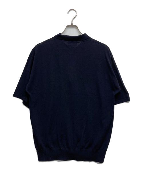 A.P.C.（アーペーセー）A.P.C. (アーペーセー) ニットポロシャツ ネイビー サイズ:M 未使用品の古着・服飾アイテム