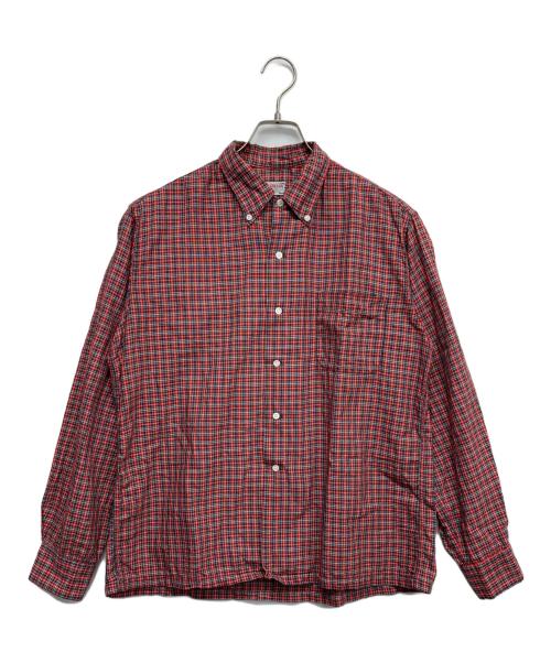McGREGOR（マックレガー）McGREGOR (マックレガー) 60ｓ チェックボタンダウンシャツ レッド サイズ:Mの古着・服飾アイテム
