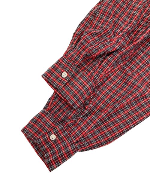 McGREGOR（マックレガー）McGREGOR (マックレガー) 60ｓ チェックボタンダウンシャツ レッド サイズ:Mの古着・服飾アイテム