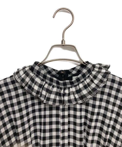 CELFORD（セルフォード）CELFORD (セルフォード) チェックボウタイワンピース ブラック サイズ:38の古着・服飾アイテム