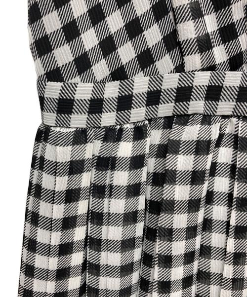 CELFORD（セルフォード）CELFORD (セルフォード) チェックボウタイワンピース ブラック サイズ:38の古着・服飾アイテム