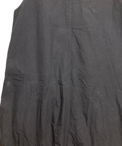 SACRA（サクラ）SACRA (サクラ) コットン ナイロン リプルド フィニッシュ ワンピース ブラック サイズ:38の古着・服飾アイテム