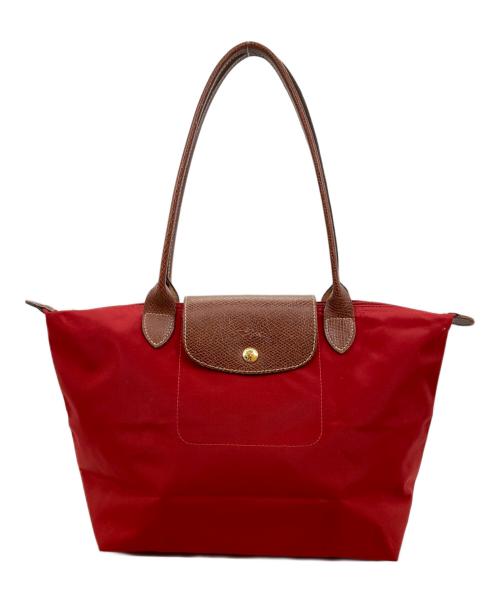 LONGCHAMP（ロンシャン）LONGCHAMP (ロンシャン) ル プリアージュトートバッグ レッドの古着・服飾アイテム